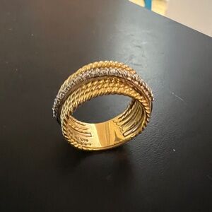 David Yurman Gold and Diamond Ring